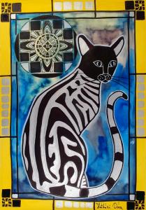 Silver Tabby with Mandala in Cats of Karavella