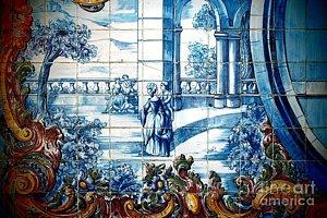 Featured Portuguese Azulejos 01 photograph by Dora Hathazi Mendes