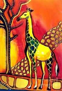 Featured 3times - Giraffe with Fire by Dora Hathazi Mendes 