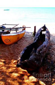 Featured Old Boat in Malawi photograph by Dora Hathazi Mendes