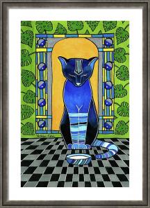 Cats of Karavella Featuring He Is Back - Blue Cat Art