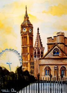 Featured 5 times Big Ben and London Eye by Dora Hathazi Mendes